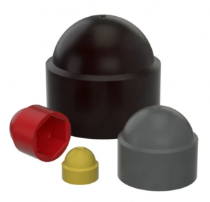 Plastic Round Dome Hex Nut Cap PE Plastic Hexagon Protection Caps