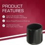 Round Black Flexible Soft Screws Bolts Dust Protective Vinyl End Caps Thread Steel Tube Silicone Pvc Pipe Rubber End Cap