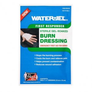 Water-Jel Burn Dressing, 2″ x 6″ , helps to relievs pain, cold burns and protect against contamination. Eough to wrap around hands and fingers and toe.