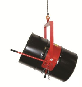 Model DL-55 Standard Drum Lifter/ Dispenser with Tipping Handle. Handles 55-Galon steel drums. Capacity : 800 Lbs.