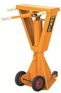 Trailer Stabilizing Jack. Adjustable height for levellingof trailers parkedon uneven ground. Broad based prevents trailers dollies from sinkinginto soft surfaces Two ways reversible hand ratchet. 6″ x 24″ long beam. 5″ triangular base. 8