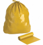 Trash Bag, Heavy Duty. 45-Gallon Capacity. 150 lbs Max. Load. Colour : Orange, Yellow. Roll of 75 pcs.