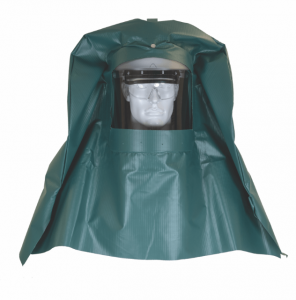 OBERON Chemical Splash Hood with Clear Chemical Resistance Face Shield CS8AFR