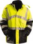 Occunomix Cold Weather Water-Proof Parka, Hi-Viz, Quilted Polyester Linings, Zipper Closure, 3 Pocket. Includes removable hood.