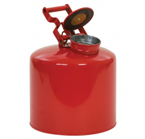 2.5 Gallon Metal Disposal Safety Can, Flame Arrester, Galvanized Steel, Red – 11 1/4″ x 12″H (Copy)