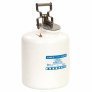 EAGLE Corrosive Liquids Disposal Can: 5 gal Capacity, Acid/Corrosives, White. 12 1/2″ x 18 1/2″H
