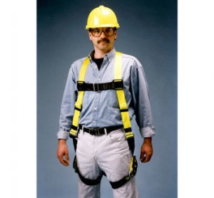 Miller 650FD Construction Body Harness, c/w Front & Shoulder D-Ring securing points. 400 lbs Load Capacity. Size : Universal