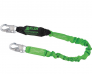 Miller Stretchstop 6’L Single Leg Lanyard with locking snap hooks combine the integral Shock Absorber with a unique stretchable design
