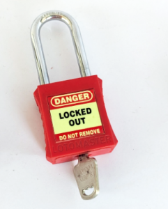 ULPP-RS-R-HV Ultimate Lockout Padlock, 38mm Shackle, Keyed Different. Colour : Red ( Glow-In-The-Dark)