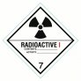 Class 7 Radioactive 1 Materials, 4″ x 4″ Vinyl Labels. Roll of 250 pcs. 8W352