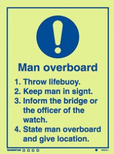 MAN OVERBOARD INSTRUCTIONS, 6″ x 8″, 4150JJPR