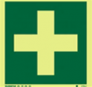 White First Aid Sign 4150JJPR