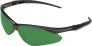 Jackson Safety 3004761 Nemesis Cutting Safety Glasses Black Frame/IRUV 5.0 Shade Green Lens (19860)