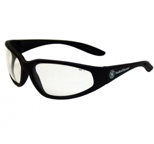 Smith & Wesson Safety Glasses, Clear/Black (624-19856) 38 SpecialSporty, lightweight safety eyewear sure grip 3011699
