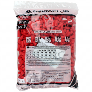 DELTA PLUS CONIC500 FOAM EARPLUGS REFILL SNR 36dB NRR 33dB