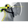 DELTA PLUS ONYX2BJ SAFETY HELMET W/ VISOR & CHIN STRAP, WHITE