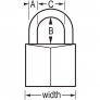 MASTER LOCK 130D SOLID BODY PADLOCK