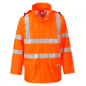 PORTWEST FR41 SEALTEX FLAME HI-VIS FR RAIN JACKET