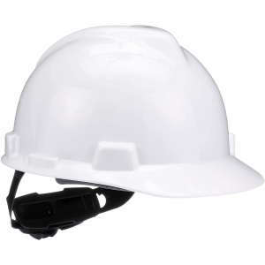 MSA V-GARD SAFETY HARD HAT WITH FAS-TRAC III