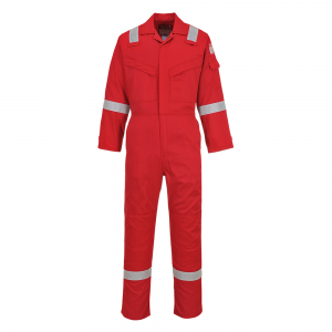PORTWEST FR21 LIGHTWEIGHT FR COVERALL RED 210GM ATPV 9.1 CAL