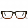 WILEY X CONTOUR SAFETY RX FRAME GLOSS BLACK BROWN