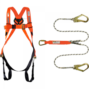 OREX 07R SAFETY HARNESS AND DOUBLE LANYARD COMBO