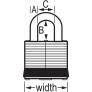 MASTER LOCK 3BLU PADLOCKS