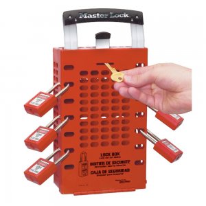 Master Lock 503RED/ 503YLW Latch TightRed Group Lock Box, Wall-Mount or Portable