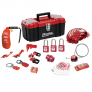 MASTER LOCK 1457VE410KA VALVE AND ELECTRICAL LOCKOUT KIT – STANDARD DEVICE ASSORTMENT WITH THERMOPLASTIC LOCKS IN TOOLBOX
