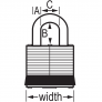 MASTER LOCK 3KAMKWHT PADLOCKS
