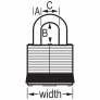 MASTER LOCK 3LHWHT PADLOCKS