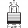 MASTER LOCK 3YLW PADLOCKS