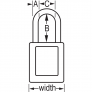 MASTER LOCK 406BLK PADLOCKS