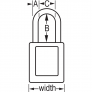 MASTER LOCK 406GRN ZENEX SAFETY PADLOCKS