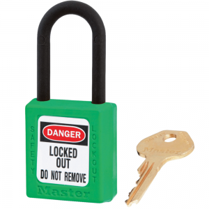MASTER LOCK 406KAMKW417GRN ZENEX SAFETY PADLOCKS