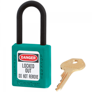 MASTER LOCK 406KAMKW417TEAL ZENEX SAFETY PADLOCKS