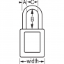 MASTER LOCK 406KAPRP ZENEX SAFETY PADLOCKS