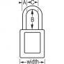 MASTER LOCK 406KAW400ORJ ZENEX SAFETY PADLOCKS
