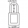 MASTER LOCK 406YLW ZENEX SAFETY PADLOCKS