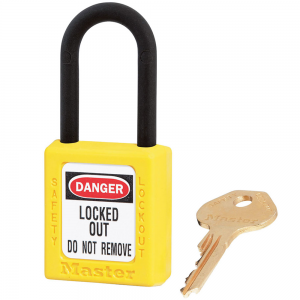 MASTER LOCK 406YLW ZENEX SAFETY PADLOCKS