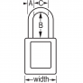 MASTER LOCK 410KALTGRN ZENEX SAFETY PADLOCKS