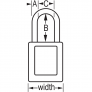 MASTER LOCK 410KALTORJ ZENEX SAFETY PADLOCKS