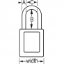MASTER LOCK 410KAORJ ZENEX SAFETY PADLOCKS
