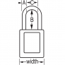 MASTER LOCK S33ORJ ZENEX SNAP LOCK SAFETY PADLOCK KEYED DIFFERENT