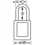 MASTER LOCK S33WHT GLOBAL ZENEX SNAP LOCK SAFETY PADLOCKS