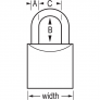 MASTER LOCK 4130KA ECSOLID BODY PADLOCK