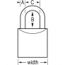 MASTER LOCK 4140KA SOLID BODY PADLOCK