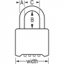 MASTER LOCK 175DLH COMBINATION PADLOCK