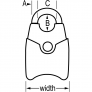 MASTER LOCK 192D FUSION PADLOCK