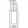 MASTER LOCK 411KALTYLW ZENEX SAFETY PADLOCKS